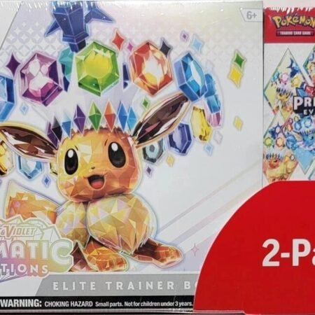 Pokemon Prismatic Evolutions 2-Pack Trainer Box and Booster Bundle